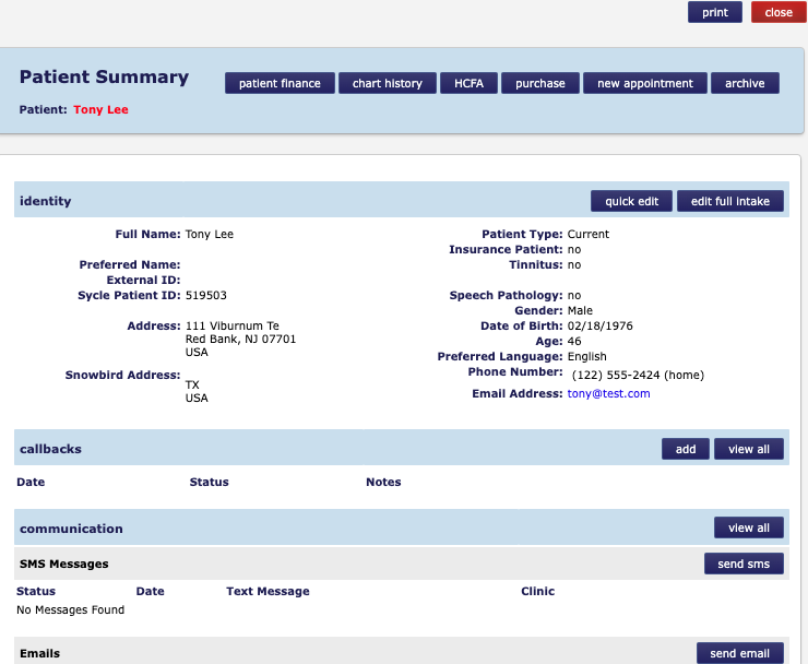 Patient Summary